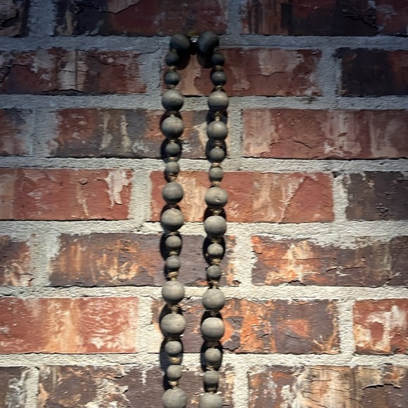 Rustic Brown Wooden Bead Wall Hanging - Picture 3 of 3